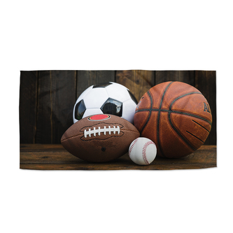 Ručník Sportovní míče: 50x100 cm