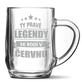 Půllitr Ty pravé legendy se rodí v červnu: 0,5