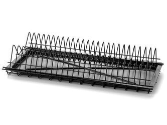 SKLÁDACÍ SUŠÁK NA NÁDOBÍ 80 S PODSTAVCEM ČERNÝ - MET