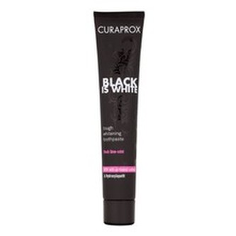 Curaprox Bělicí zubní pasta s aktivním uhlím Black Is White (Tough Whitening Tooth Paste) 90 ml unisex