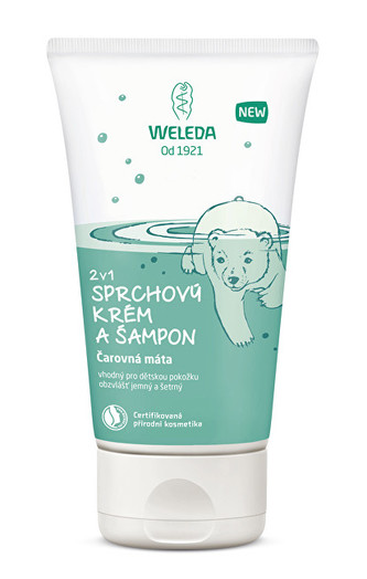 Weleda Sprchový krém a šampon 2 v 1 Čarovná máta 150 ml child