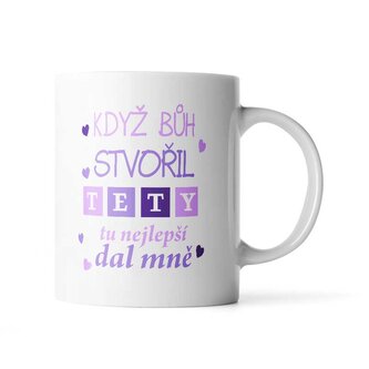 Hrnek Když Bůh stvořil tety: 330 ml