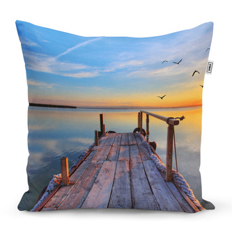 Polštář Molo a racci: 60x60 cm