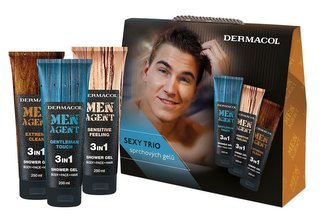 Dermacol Dárková sada sprchových gelů pro muže Men Agent man