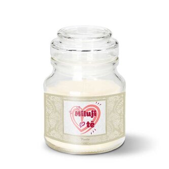 Svíčka Miluji tě srdce: 120 g