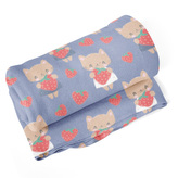 Deka Kočičky s jahodami: 190x140 cm