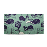 Ručník Velryby: 50x100 cm