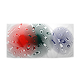 Ručník Dvoubarevná abstrakce: 50x100 cm