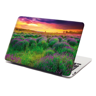 Samolepka na notebook Levandulové pole: 29x20 cm