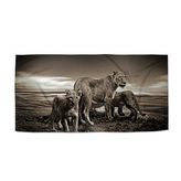 Ručník Lvice a lvíčata: 70x140 cm