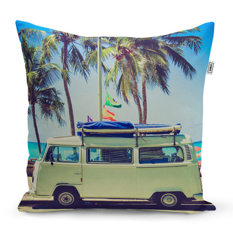 Polštář Veterán na pláži: 40x40 cm