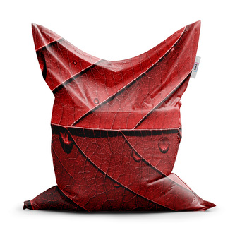 Sedací vak Červený list: 150x100 cm