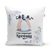 Polštář Tým podpory nevěsty: 40x40 cm