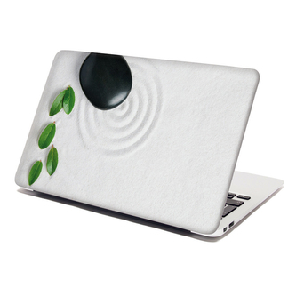 Samolepka na notebook Listy a kámen: 29x20 cm