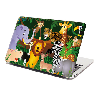 Samolepka na notebook Zvířátka: 38x26 cm