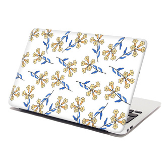 Samolepka na notebook Žluté kvítí: 29x20 cm