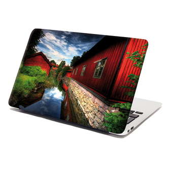 Samolepka na notebook Červený dům: 29x20 cm