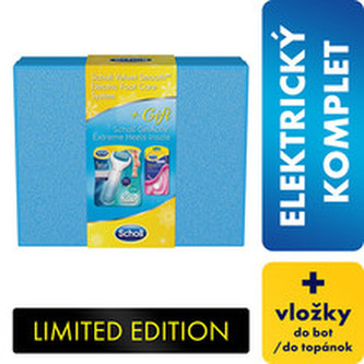 Scholl Dárková sada Elektrický pilník na chodidla s mořskými minerály Velvet Smooth + vložky do bot woman