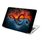 Samolepka na notebook Ohnivý klíč: 29x20 cm