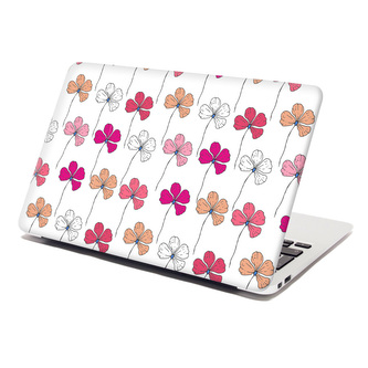 Samolepka na notebook Růžové kvítí: 29x20 cm