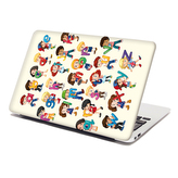 Samolepka na notebook Abeceda: 29x20 cm