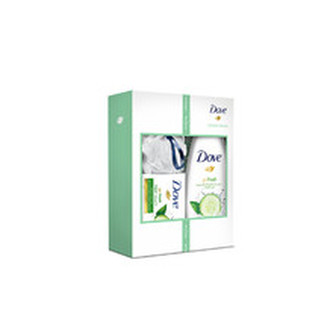 Dove Dárková sada s mycí houbou Delicate Beauty woman