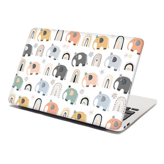 Samolepka na notebook Animovaní sloni: 38x26 cm