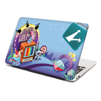 Samolepka na notebook Bus stop: 38x26 cm