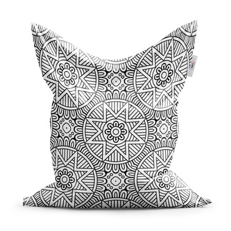Sedací vak Hvězdy mehendi: 150x100 cm