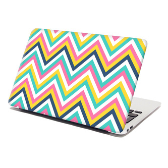 Samolepka na notebook Duhové klikyháky: 38x26 cm