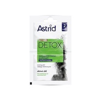 Astrid Hloubkově čisticí slupovací pleťová maska Citylife Detox 2 x 8 ml woman