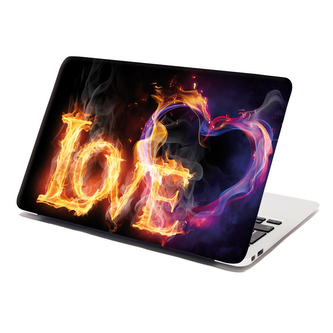 Samolepka na notebook Love: 38x26 cm