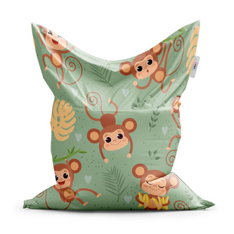 Sedací vak Roztomilé opičky: 150x100 cm