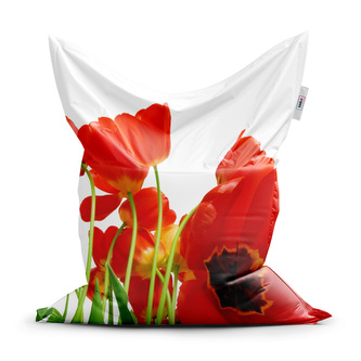 Sedací vak Tulipány: 150x100 cm