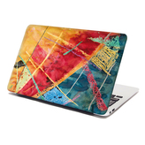 Samolepka na notebook Barevné čáry: 29x20 cm