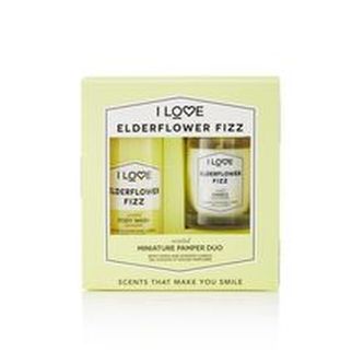 I Love Dárková sada se svíčkou Elderflower Fizz (Body Wash & Candle) woman