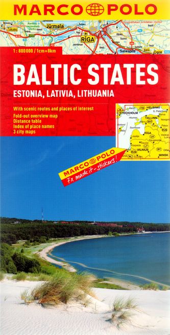 Baltské státy/mapa 1:800T MD