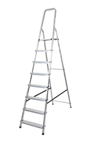 schůdky Al 1x8 jedn.s madlem 125 kg