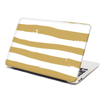 Samolepka na notebook Zlaté pruhy: 38x26 cm