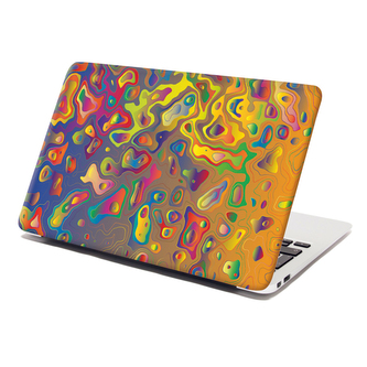 Samolepka na notebook Barevné skvrny: 29x20 cm