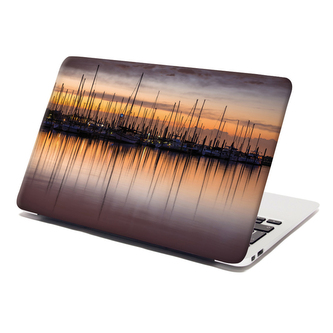 Samolepka na notebook Večerní přístav: 29x20 cm