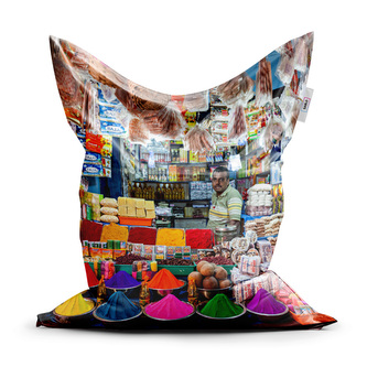 Sedací vak Barevné koření: 150x100 cm