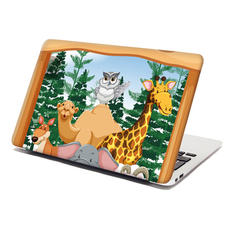 Samolepka na notebook Zoo: 38x26 cm
