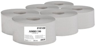 PrimaSoft Jumbo toaletní papír 190 mm, 1 vrstva, recykl, návin 120 m - 12 ks