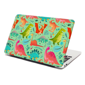 Samolepka na notebook Dinosauři v trávě: 38x26 cm