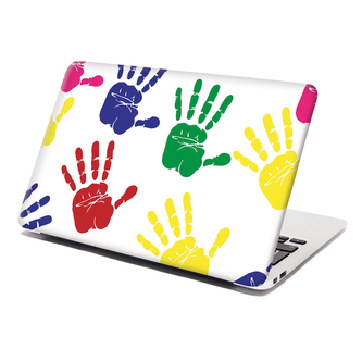 Samolepka na notebook Barevné otisky: 29x20 cm