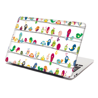 Samolepka na notebook Ptáčci: 38x26 cm