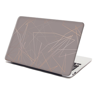 Samolepka na notebook Trojúhelníková abstrakce: 38x26 cm