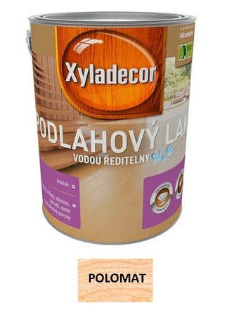 Xyladecor Podlahový lak na vodní bázi 5l Polomat Bezbarvý