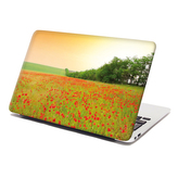 Samolepka na notebook Pole vlčích máků: 38x26 cm